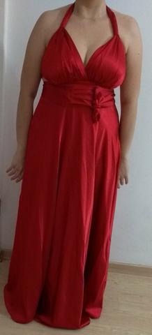 Vestido de Festa Longo Vermelho 44/46 - Foto 4