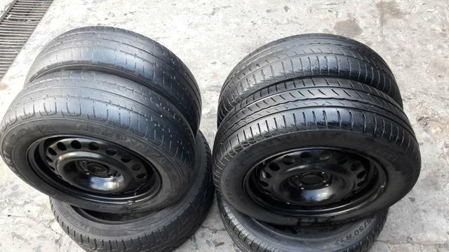 Rodas e pneus original GM 4 furos.baratoo - Foto 4