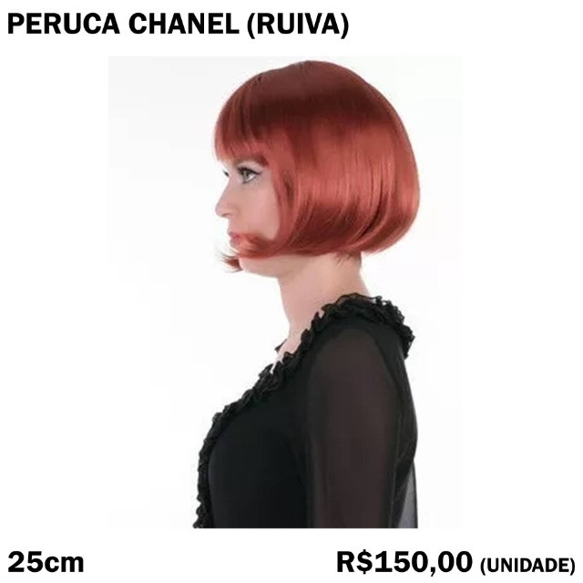 Peruca Chanel Ruiva