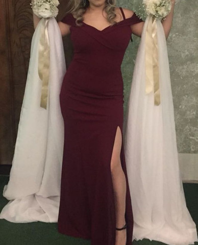 olx vestido de madrinha marsala