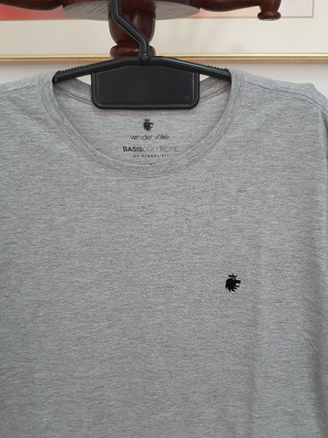Camiseta de malha Von Der Volke Original Nova - Cinza mescla! - Foto 2