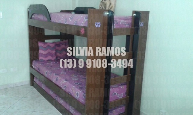 Temporada-sala living aconchegante-Nova Ponta da Praia com Aquário de Santos - Foto 11