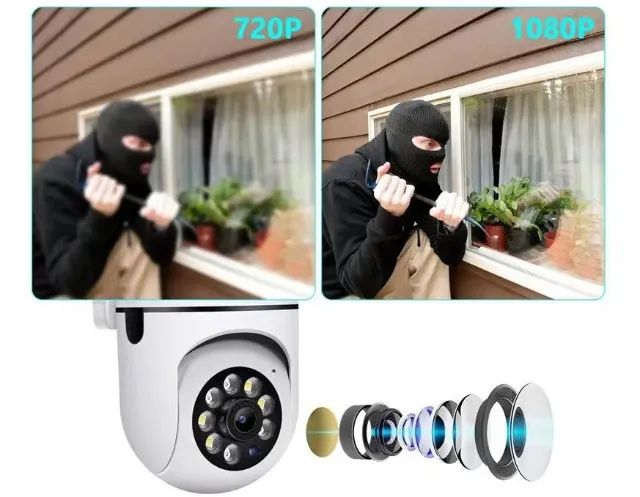 Câmera de Vigilância WiFi Ip Ptz Audio Zoom 4X Visão Noturna à Prova D'Água COD-AP163  - Foto 3