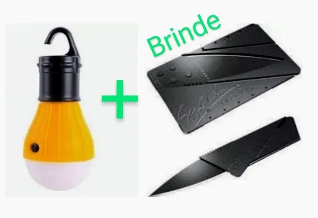 Lâmpada led camping acampamento pesca barraca emergencia + brinde.<br><br>