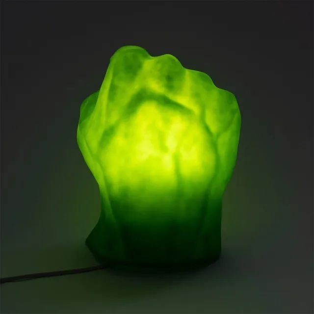 Luminária Marvel mão Incrível Hulk 