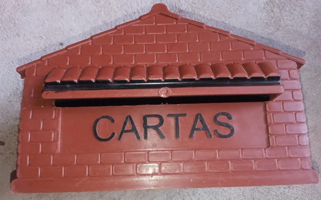 caixa para correios carteiro pequeno colonial