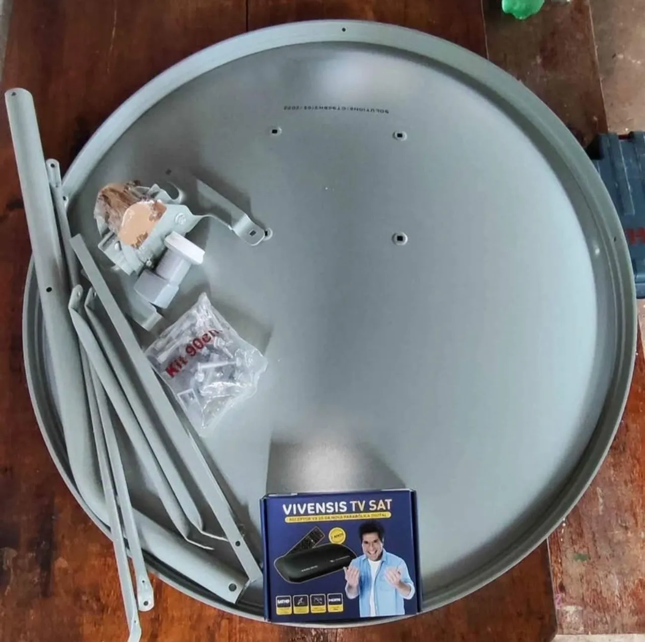 Kit completo da nova parabólica Digital 5G