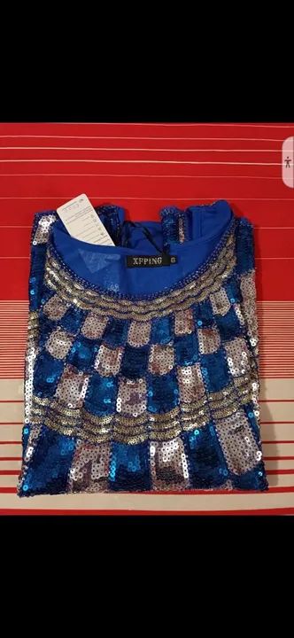 Blusa de Sequins Azul e Prata - Foto 2