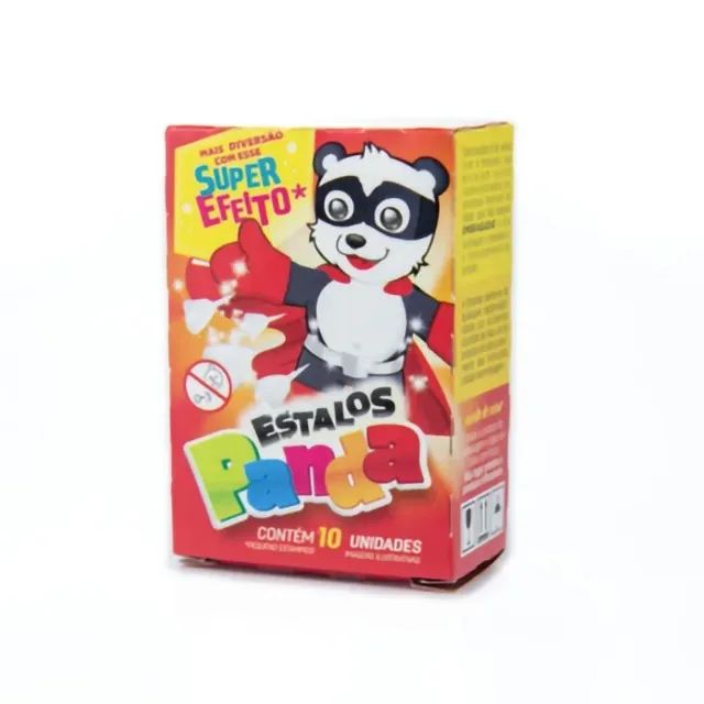 Estalinho Estalo Panda 1 Caixinha C/ 10un - Foto 2
