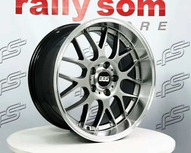 BBS RSGT 18x9.5 38 5/114.3 RS905 1本 Jogo de Roda BBS RS-GT Cromo Look 5x120 - 18x8 e 18x9 Offset 25