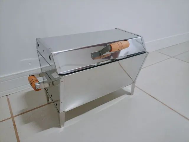 Churrasqueira de inox a Bafo 40cm x 25cm - Foto 3