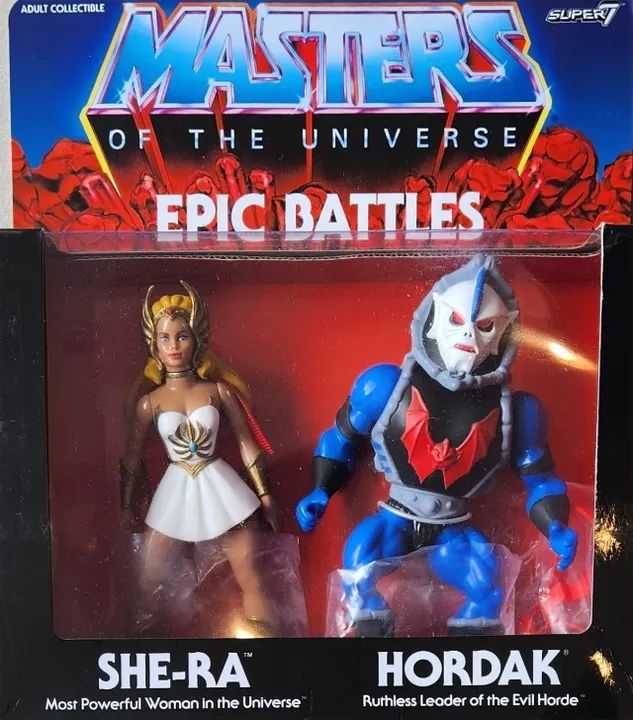 2018 MOTU He-man Masters of the Universe Epic Battles: She-Ra & Hordak Super 7 Mattel