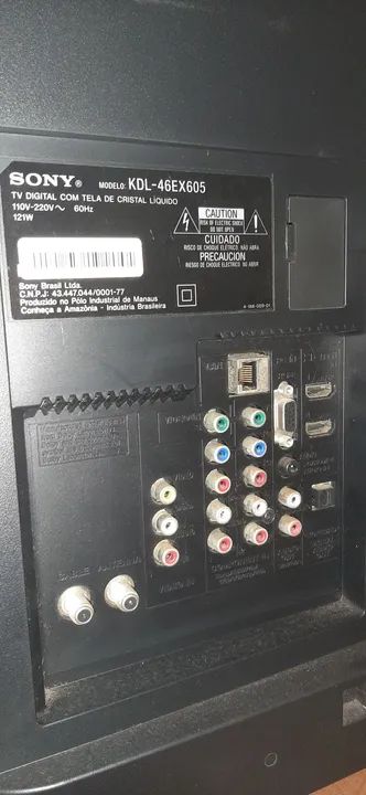 TV LCD 46 polegadas Sony COM DEFEITO  - Foto 3