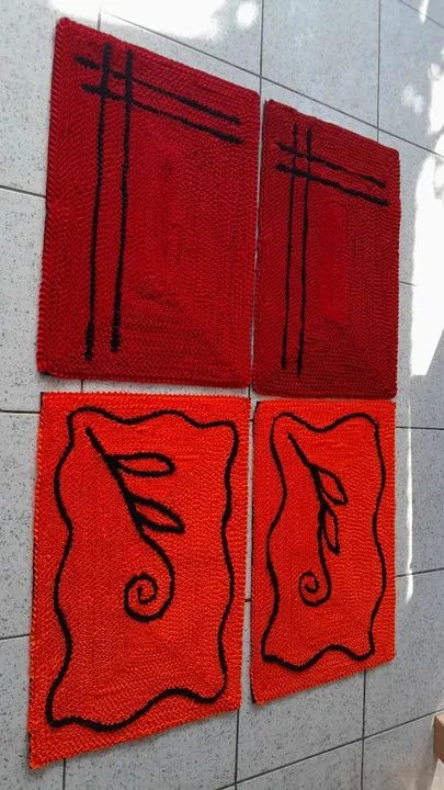 Conjunto de Tapetes Decorativos em fru-fru personalizados  - Foto 2