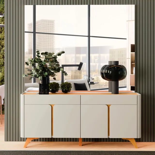 Buffet Retrô Off White/Naturale MAVAULAR ttyt - Foto 4