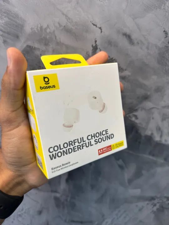 Fone De Ouvido Sem Fio Baseus Bowie E18 Bluetooth 5.3 Branco