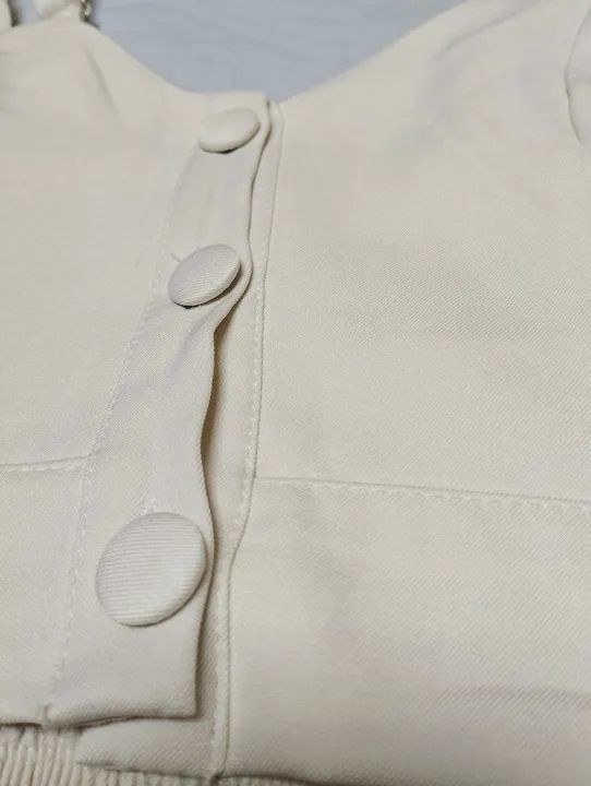 Conjunto Cropped e Shorts Bege - Foto 5