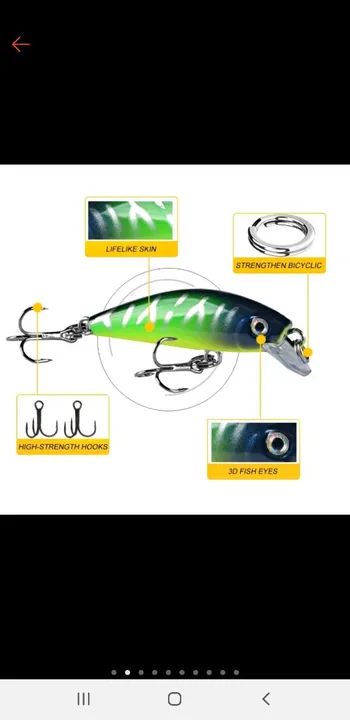Isca artificial ultra Light, para robalos siking - Foto 3
