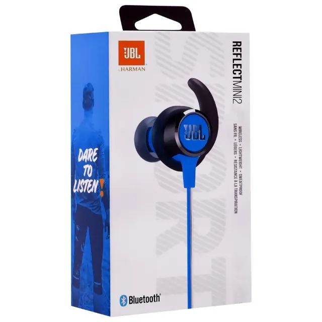 Fone de Ouvido Bluetooth JBL Esportivo Reflect Mini 2, Azul - Foto 3