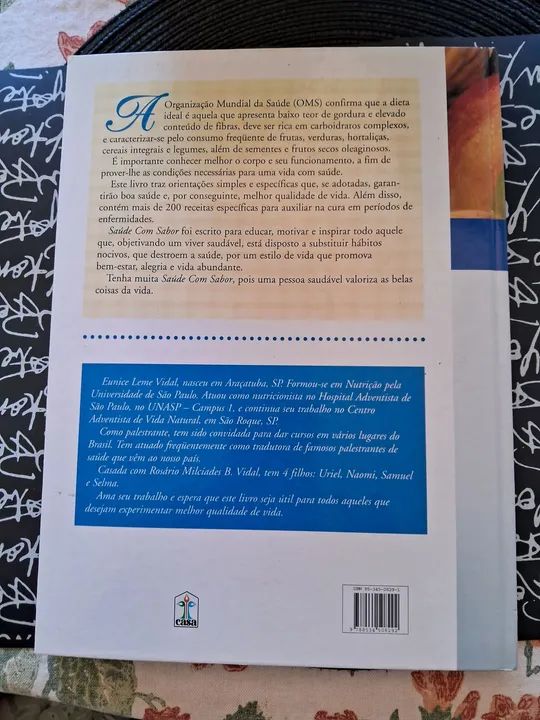 Livro Saúde com Sabor - Dra. Eunice Leme Vidal  - Foto 2