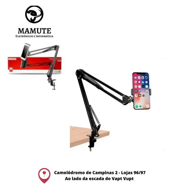 Braço Suporte Articulado Flexível De Mesa