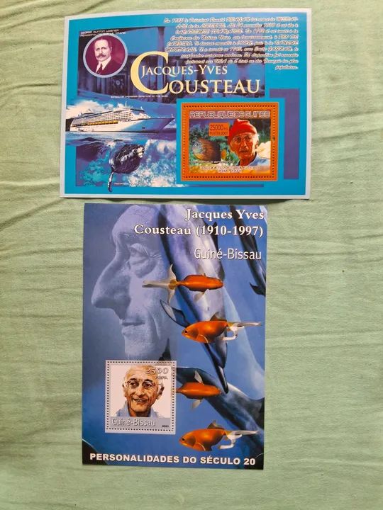 Selos de Jacques Cousteau - Guiné-Bissau