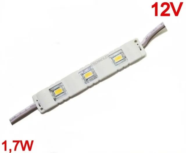 Led 7020 1,7w Branco Quente Ip67 Kit 2 Unid. Módulo 12v Automação Robotica COD-CP403
