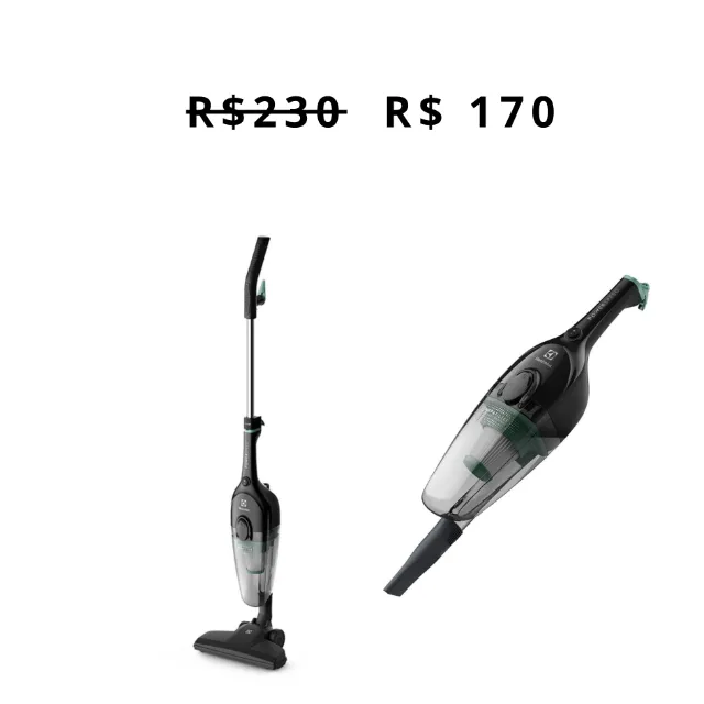 Aspirador de Pó Vertical Electrolux 2 em 1 - Desconto Especial!