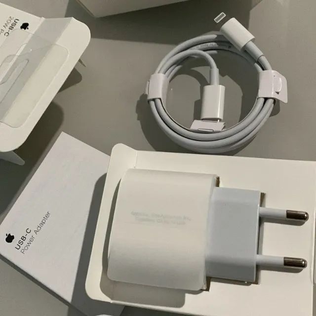 Carregador iPhone Turbo 20W Apple Usb-C Lightning (Original) - Foto 4