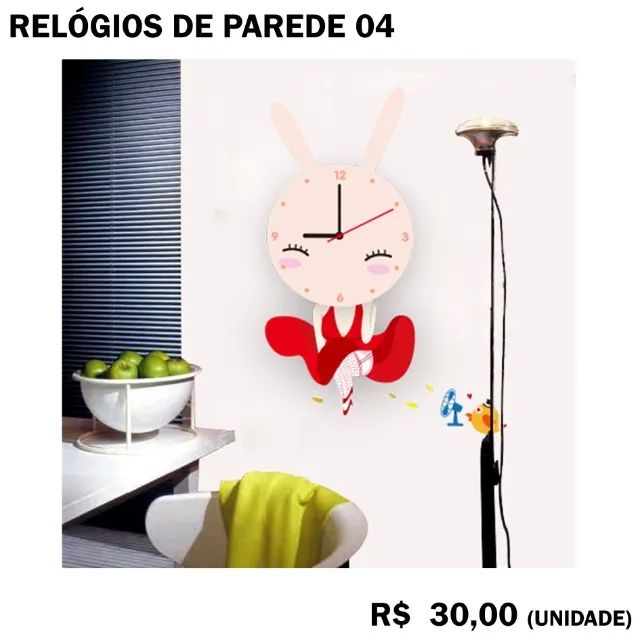 Relógio de Parede Adesivo