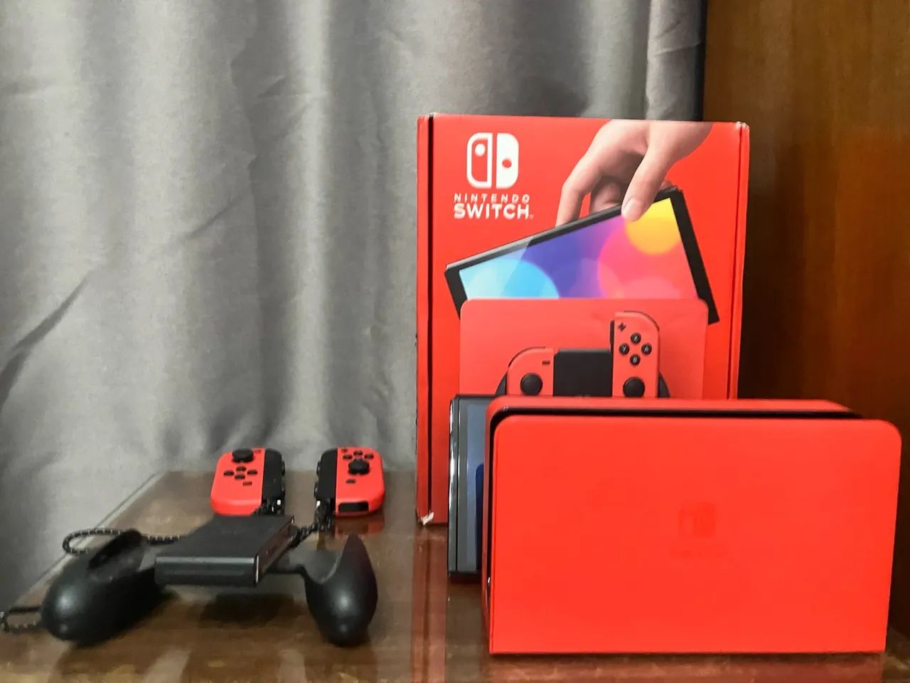 Nintendo Switch Oled Mario Edition Desbloqueado + cartão 128gb