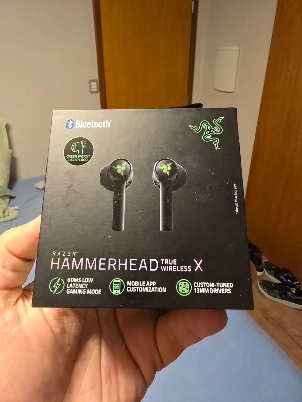 Razer Hammerhead True Wireless X, praticamente novo