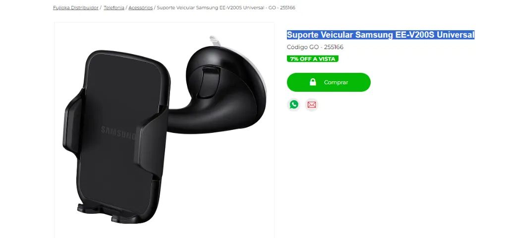 Suporte para celular para carro