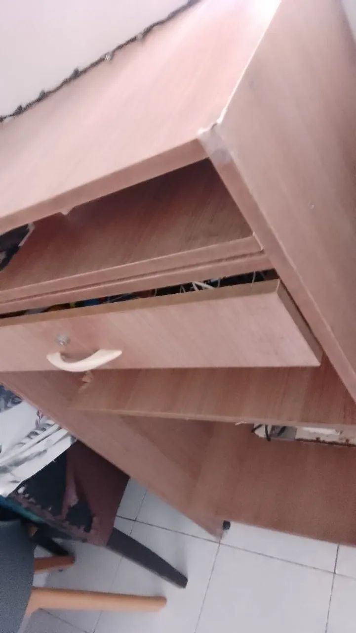 Balcão de loja com suporte teclado computador e gaveta64850147456130122