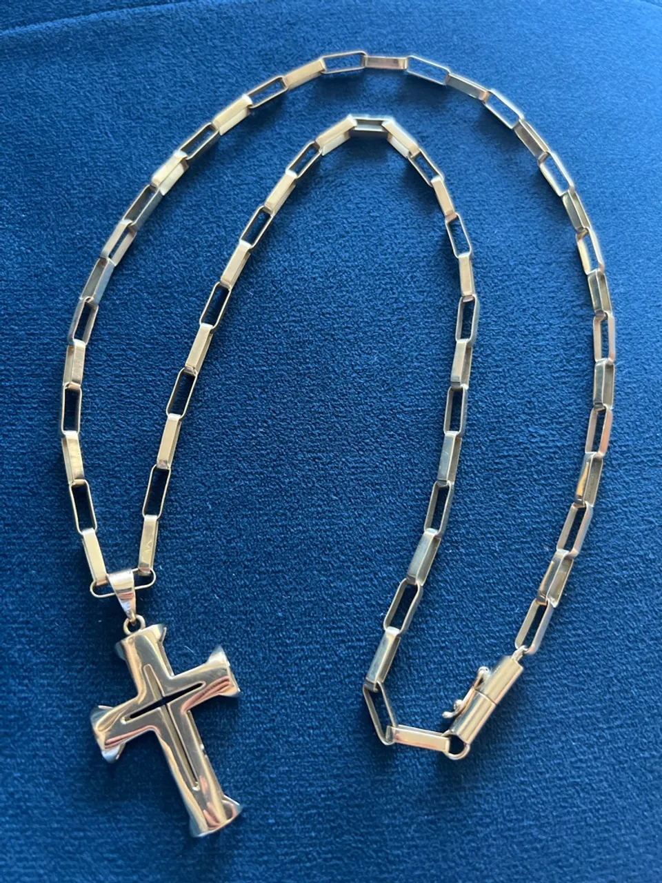 Cordão e pingente de ouro 18k