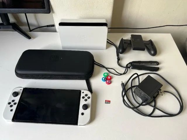 Nintendo Switch Oled (512gb) desbloqueado!! ESTADO DE NOVO