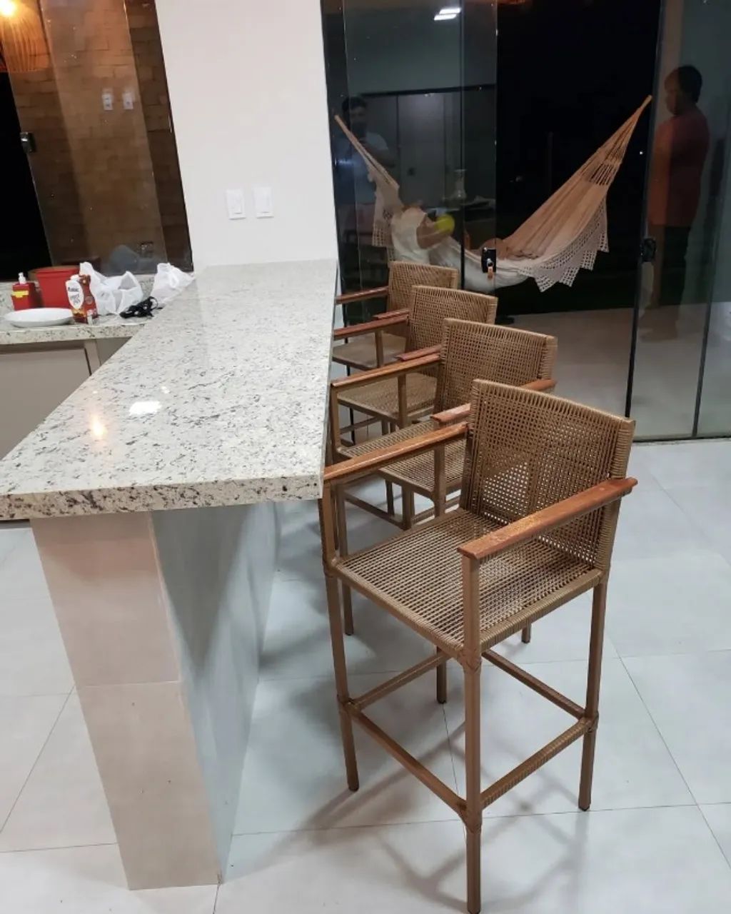 BANQUETA CLASSICK COM BRAÇO - TRICÔ NÁUTICO (UNIDADE)