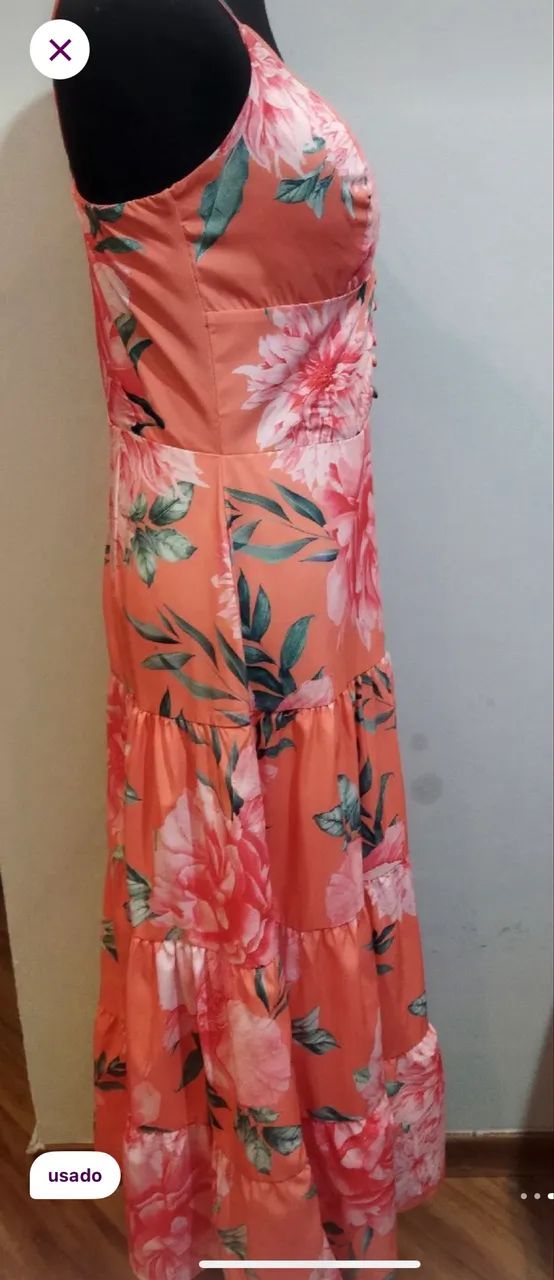 vestido florido comprido  - Foto 3
