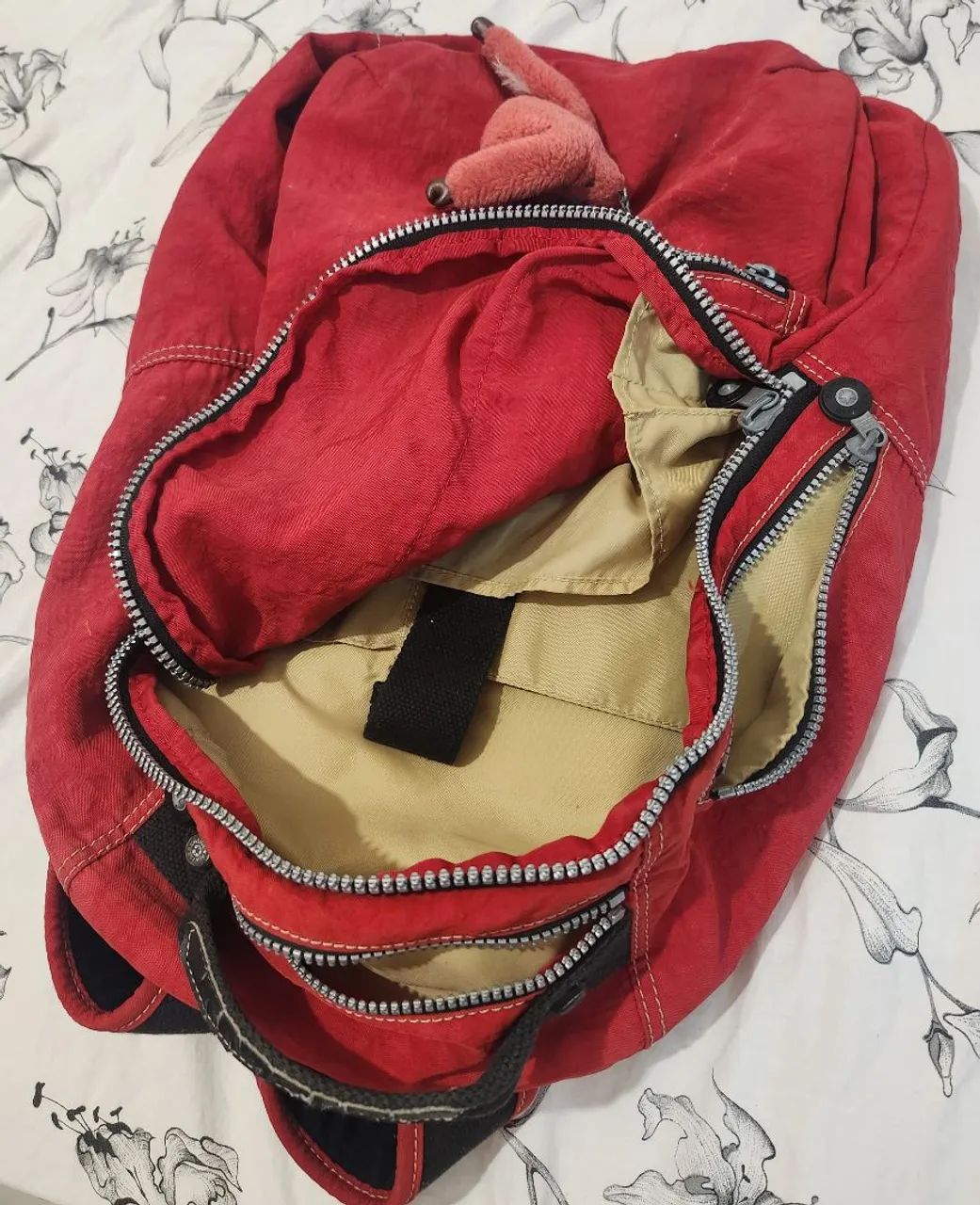 Mochila Kipling Vermelha - Foto 6