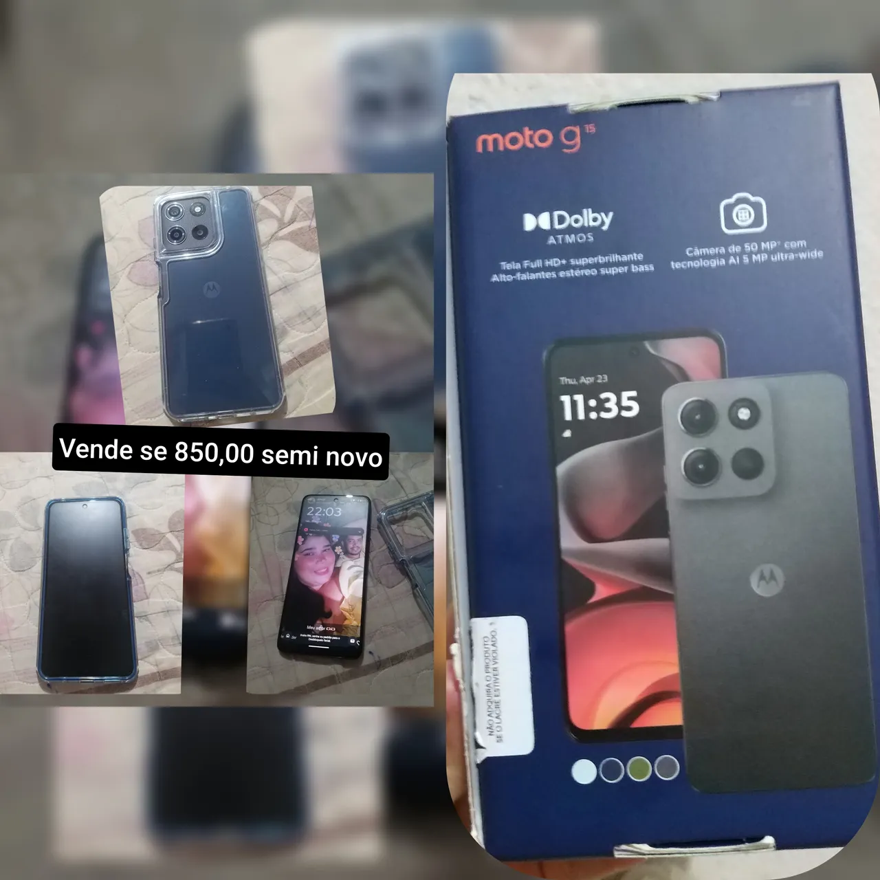 Vende se celular motorola Moto G15