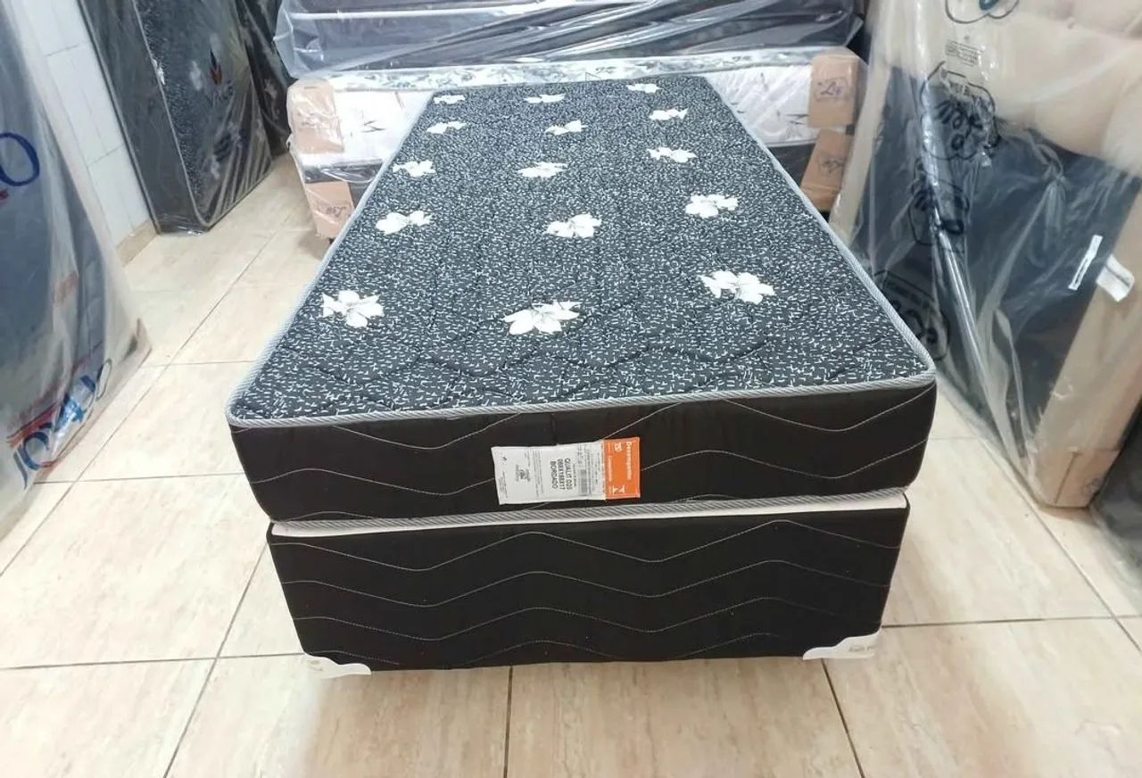 Cama Box Solteiro com Colchão espuma  - Foto 2