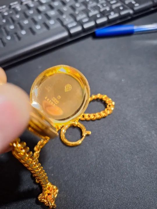 RELÓGIO DE BOLSO OMEGA GRAND PRIX PARIS 1900 EM OURO 18K - Foto 4