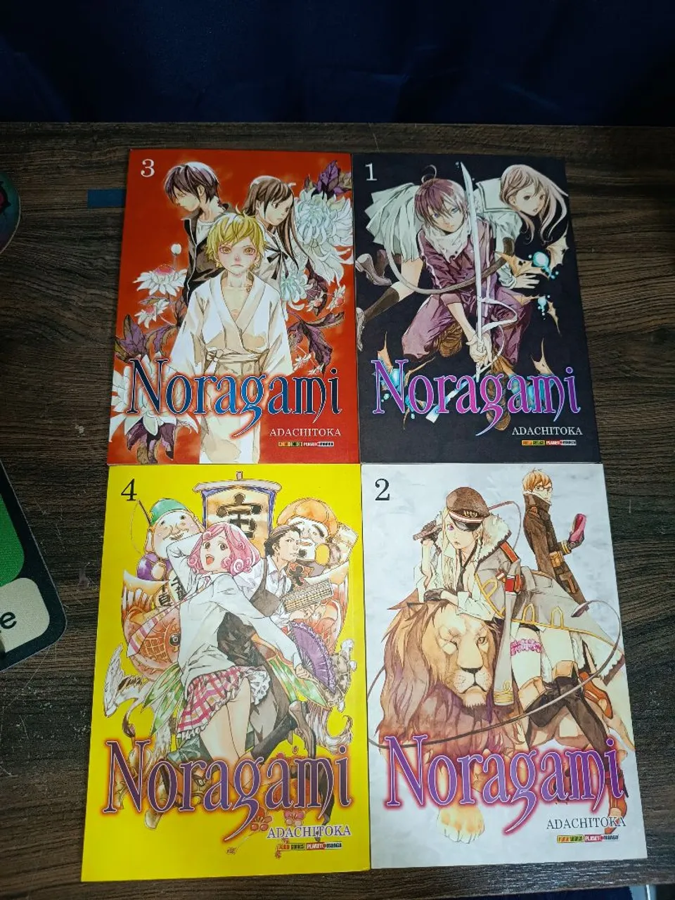 Mangás Noragami - Volumes 1, 2, 3 e 4