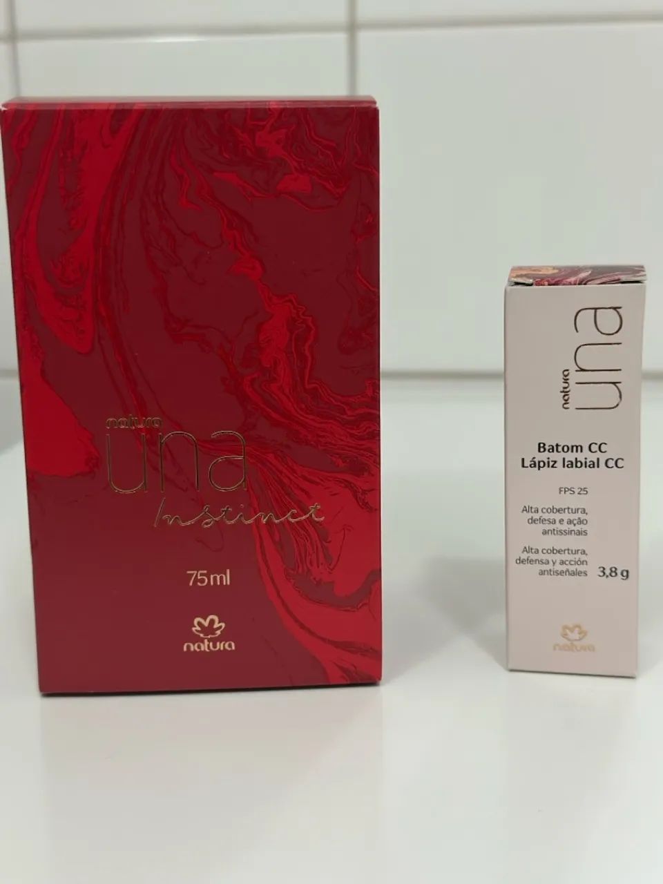 Kit Natura Una Instinct: Perfume e Batom Vermelho - Foto 4
