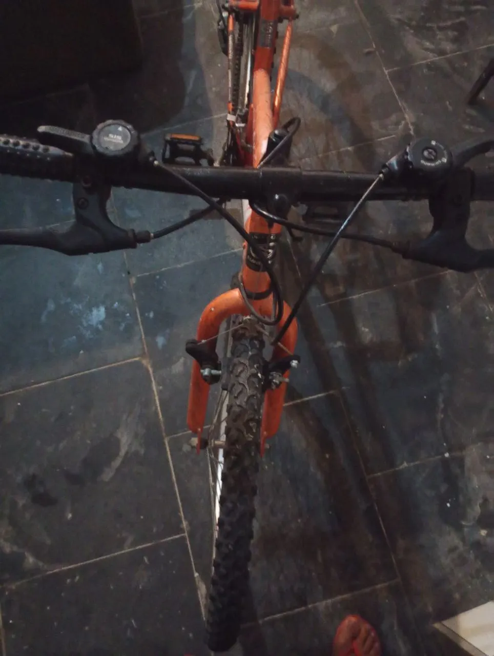 Bicicleta Mountain Bike Laranja
