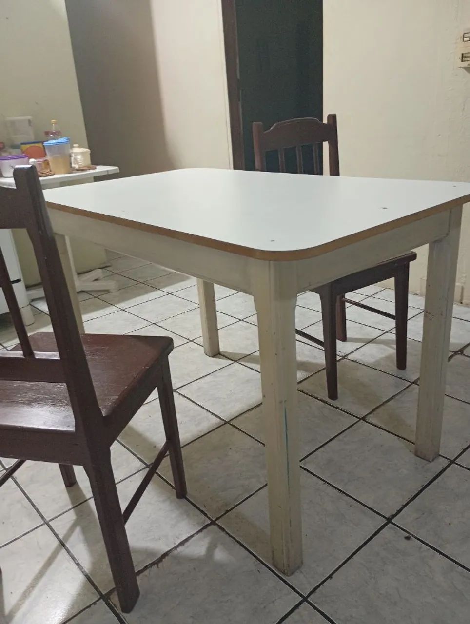 Mesa de jantar com duas cadeiras 64960485076353122