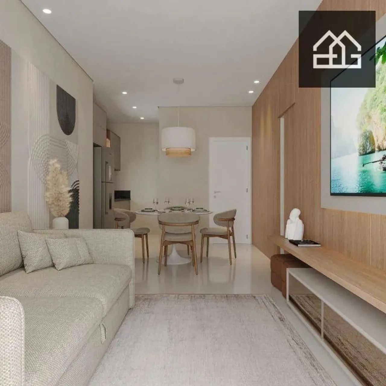 Apartamento com 2 dormitórios à venda, 60 m² por R$ 409.155 - Cancelli - Cascavel/PR - Foto 3