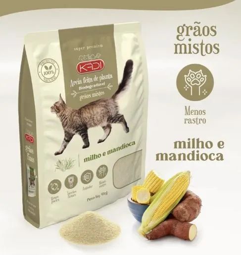 Areia Gatos 4kg. Pacote Lacrado - Foto 2
