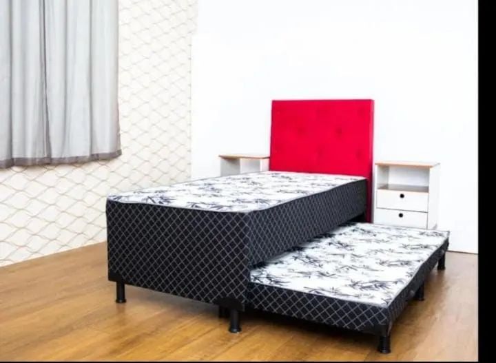 Cama Box solteiro c/Auxiliar (leia a descrição)