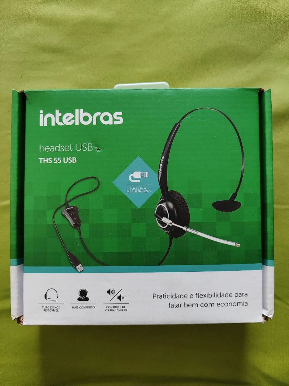 Headset USB e RJ9 Intelbras: Entrego